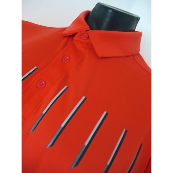 MENS UNDER ARMOUR HEAT GEAR LOOSE POLO SHIRT SIZE XLARGE ORANGE - Picture 5 of 9